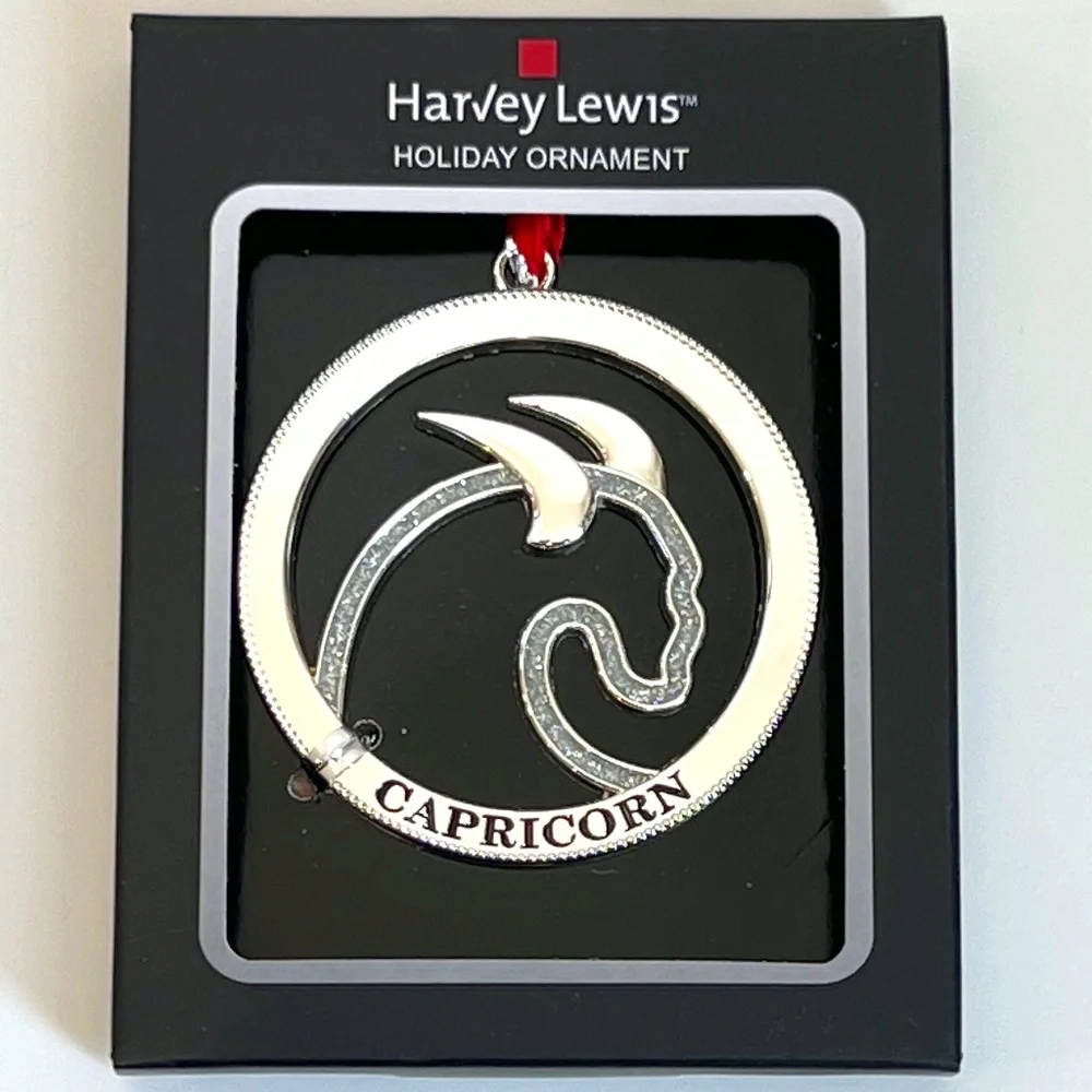 Harvey Lewis ZODIAC CAPRICORN Holiday Ornament New